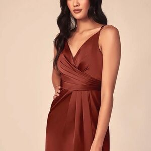 NEW Azazie Terracota Maxi Dress